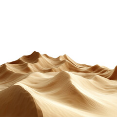 wavy flowing wave isolated on transparent background, clipping path, png