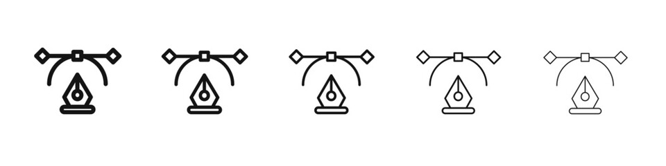 Vector icon vector outline set illustration sign