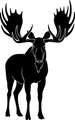 Majestic Moose with Antlers