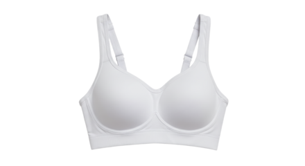 White Seamless Sports Bra Isolated 1.
