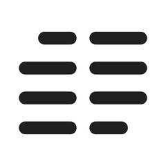 Obraz premium Lineart Icon alignment. Typographic and Paragraph Tools for UI, Apps, and Web Design.