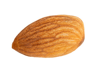 The High-resolution photo of almonds taken with a focus stacking technique.