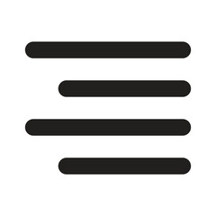 Obraz premium Lineart Icon right alignment. Typographic and Paragraph Tools for UI, Apps, and Web Design.