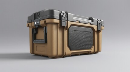 flask Durable storage case with a rugged design, ideal for outdoor adventures and equipment protection.