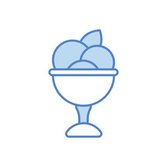 ice Cream Icon vector stock illustration