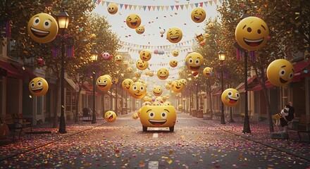 Celebrating World Emoji Day A Joyful Street Parade of Emojis