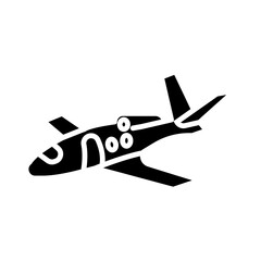 Private Jet Icon Design