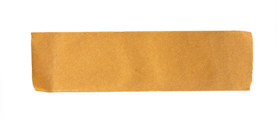 Fototapeta na wymiar The Brown marking tape paper isolate on white