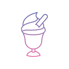 ice Cream Icon vector stock illustration