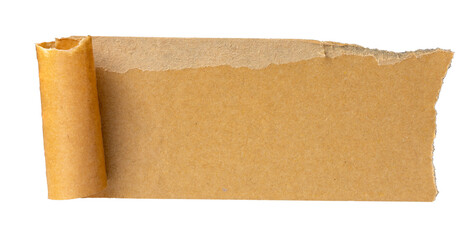 The Brown marking tape paper isolate on white
