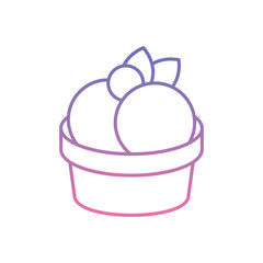 ice Cream Icon vector stock illustration