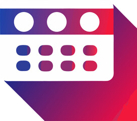 Loyalty card design: punch hole icons, gradient background with white background.