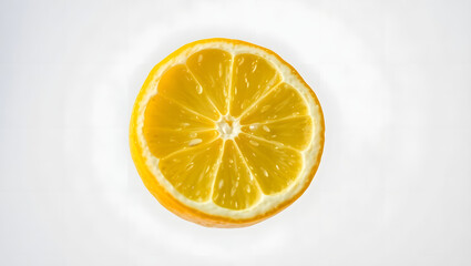 Citrus Radiance: A close-up shot of a perfectly sliced lemon, its vibrant yellow segments radiating freshness, is a perfect visual representation of the zest for life.