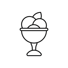ice Cream Icon vector stock illustration