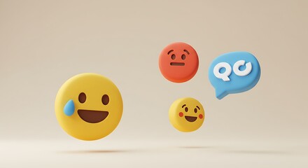 Celebrating World Emoji Day A 3D Rendering of Diverse Emojis