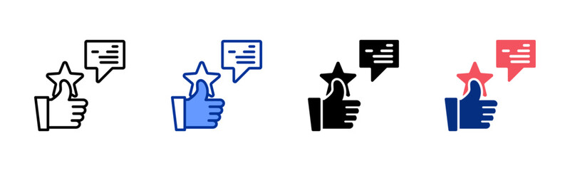 Good Feedback icon sheet multiple style collection
