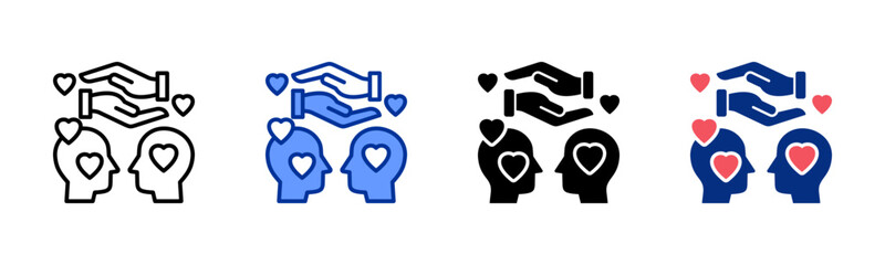 Empathy icon sheet multiple style collection