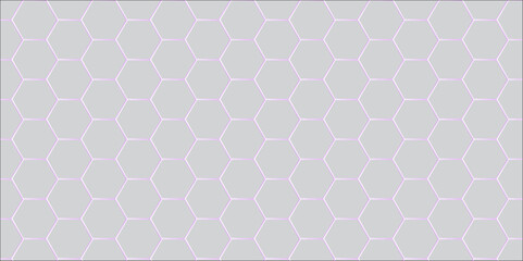 Seamless geometric pink background with hexagonal pattern and modern vector design