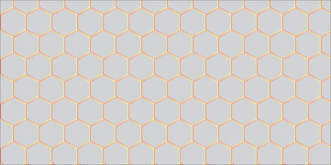 Seamless geometric pattern with triangles and honeycomb hexagonal shapes in a vector design style