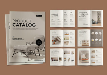 Elegant Product Catalog Brochure Template Design
