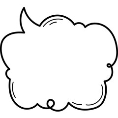Line Art Speech Bubble