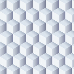Geometric abstract background 3d cubes pattern vector image
