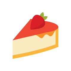 piece of cake with strawberry