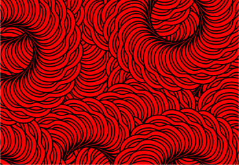 Flower design background, pattern background, design of flowers art vector , flowers texture background , lines design background , round shape background in dark red