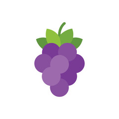 grapes isolated on white