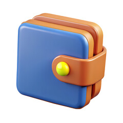 3D Wallet Vector Illustration On White Background