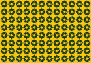 Flower design background, pattern sets background, design of flowers art vector , green flowers texture background 