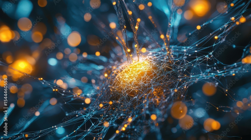 Aufkleber quantum chip processing data streams futuristic tech lab digital art abstract environment close-up v