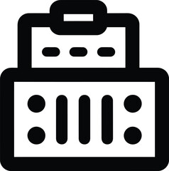 Vector Illustration of a Vintage Radio Receiver