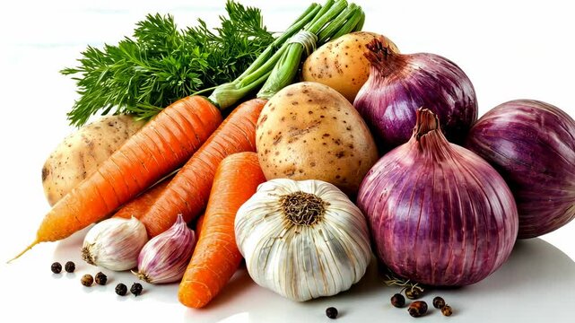 Fresh vegetables and herbs