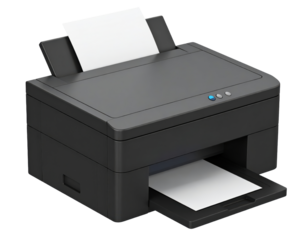 Black printer office equipment printing machine document output device