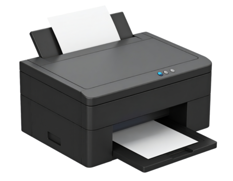 Black printer office equipment printing machine document output device