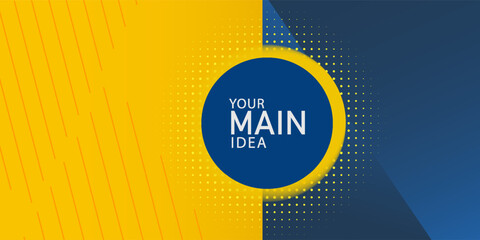 Yllow and Blue Vector abstract background texture Sale banner template design and bright poster with Big sale special offer. and banner yellow background and LIGHT yellow and blue halftone and shapes