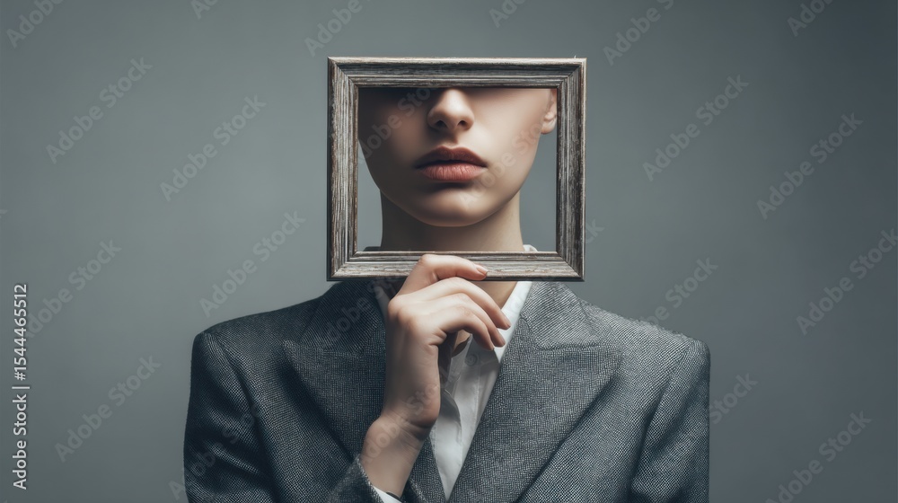 Poster Cognitive Distortions Reframed With Visual Representation of Self-Reflection and Perception Techniques