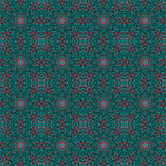 Complex geometric seamless pattern with intersections for design, web, print, batik.