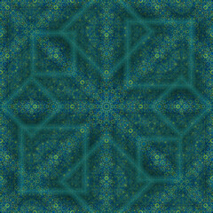 Complex geometric seamless pattern with intersections for design, web, print, batik.