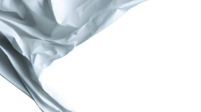 Flowing Fabric: A minimalist composition showcasing a flowing sheet, with soft folds and subtle shadows, creating a sense of elegance and movement.
