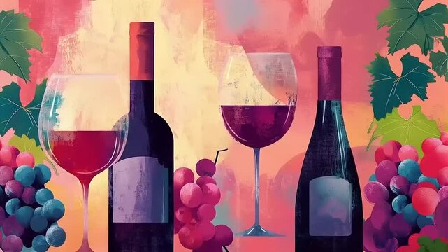 Wine Tasting Still Life: A Celebration of Red Wine
