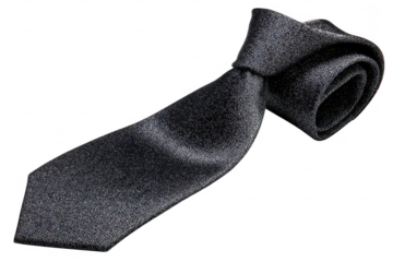 Gray tie, rolled, elegant