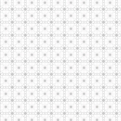 Elegant Gray Floral Mandala Geometric Pattern on White Background – Decorative Vector Illustration for Design, Print, and Digital Art