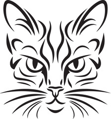 Cat Day Silhouette Vector Design