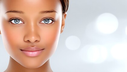 Fototapeta premium Close-up of a beautiful woman's face