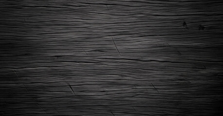 Obraz premium Faintly illuminated scratches and dents reveal the authentic wear on painted black wood, evoking history and weathering in every linear detail.