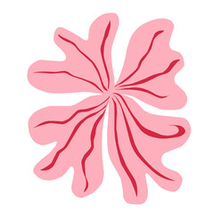 abstract flower vector illustration in transparent background