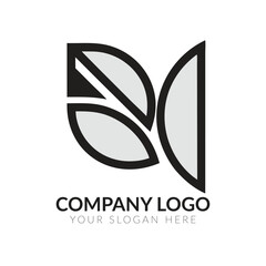 Simple and modern letter n logo design
