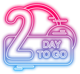 Neon Day To Go Sign